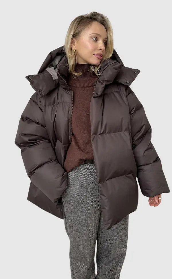 Elegancka Ocieplana Kurtka Pikowana na Zimę