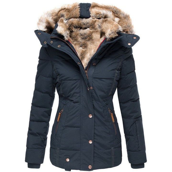 Długa Parka z Kapturem w Stylu Utility