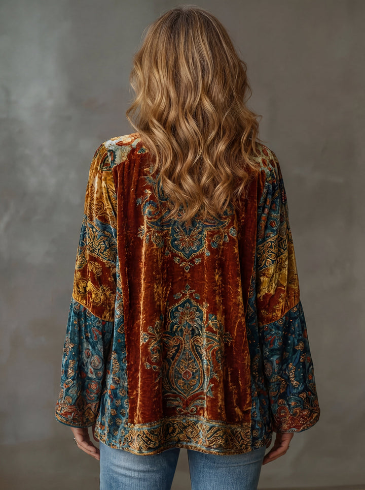 Dzianinowy Kardigan Kimono w Stylu Boho