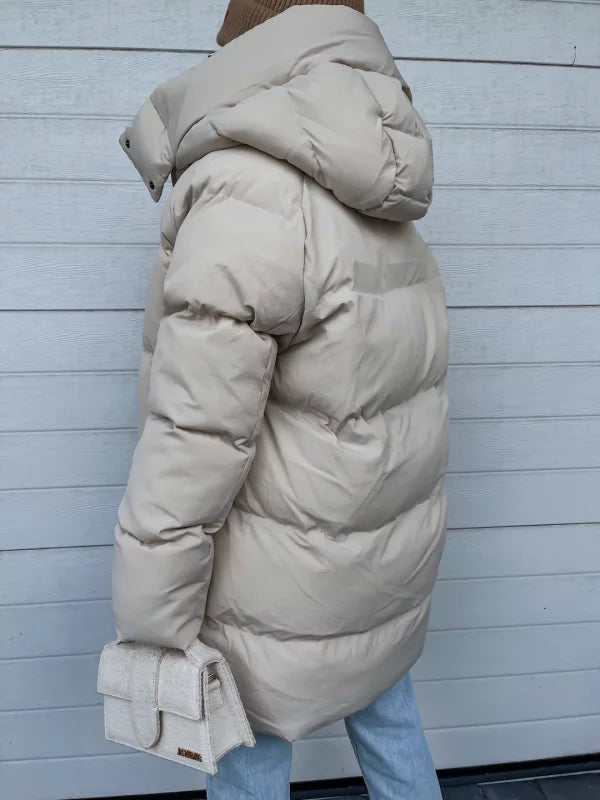 Ocieplana Kurtka Oversize w Nowoczesnym Kroju