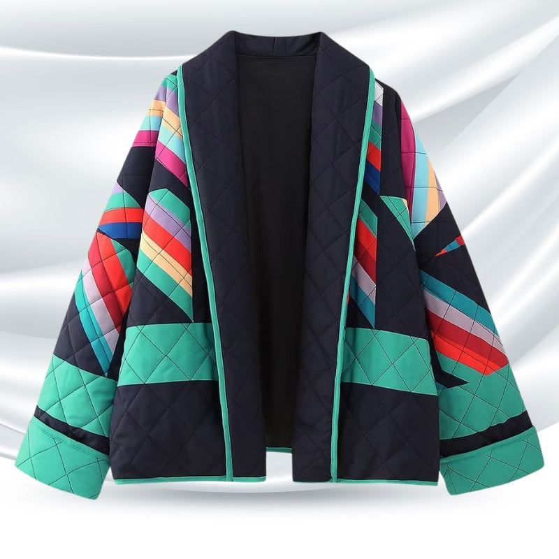 Kurtka w Stylu Boho z Zamkiem